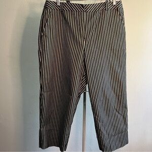 Kim Rogers striped capris, Sz 14. Preowned. Like new.